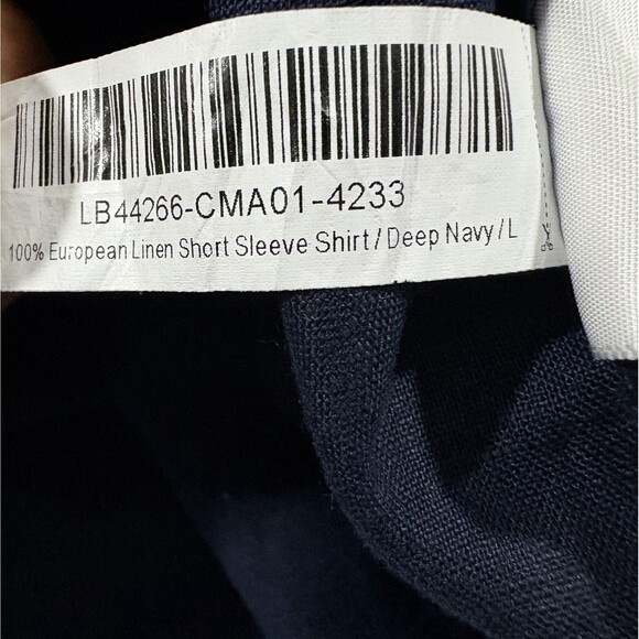 Quince Top Womens Blue 100% European Linen Lagenlook Boho Button Up Shirt Sz L - Picture 8 of 8